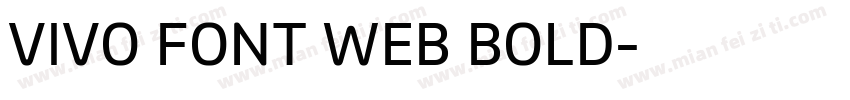 VIVO FONT WEB BOLD字体转换
